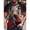 Buntes Mode-Muster T-Shirt für Männer Schöne Jungen Mädchen 3D-bedruckte T-Shirts Sommer Kurzarm Rundhals Oberteile Lockere T-Shirts