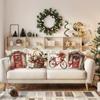 Merry Christmas Home Decoration Pillowcase Suitable for Bedroom Room Living Room Sofa Cushion Cover Friend Gift