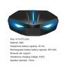 Auricolari da gioco K55 a bassa latenza, trasmissione stabile, design ergonomico, auricolari da gioco wireless compatibili con Bluetooth per l'intrattenimento
