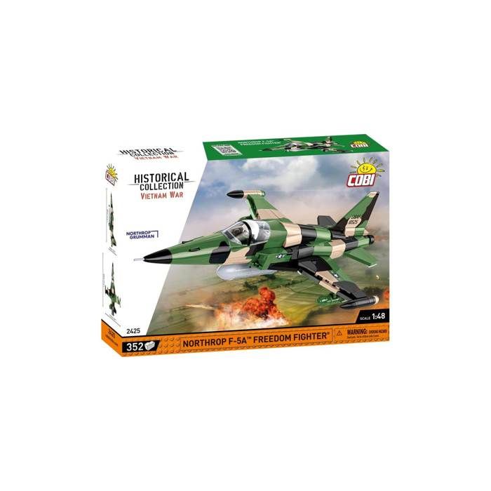 Maquette - cobi - northrop f-5a freedom fighter - gris - vert - 242 pièces