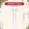 Christmas Tree Topper Bow Decor Christmas Giant Bow with Long Streamers