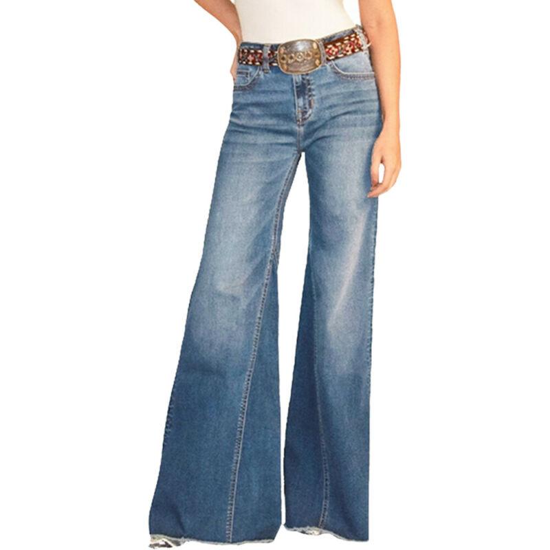 Pantaloni a gamba larga Jeans Vintage Donna Denim Pantaloni Slim Fit Long  Flared acquista in modo economico — spedizione gratuita, recensioni reali  con foto — Joom