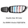 Front Bumper Kidney Gloss Black Carbon Chrome Grill M Color Grille Grill For BMW 4 Series Gran F32 F33 F36 F80 F82 2013-2020 GY6
