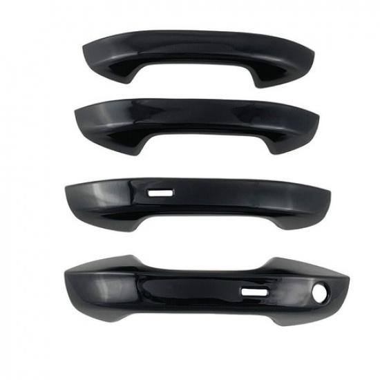 Gloss Black Car Door Handle Covers Trim For Volkswagen Golf 8 Mk8 GTI -2024