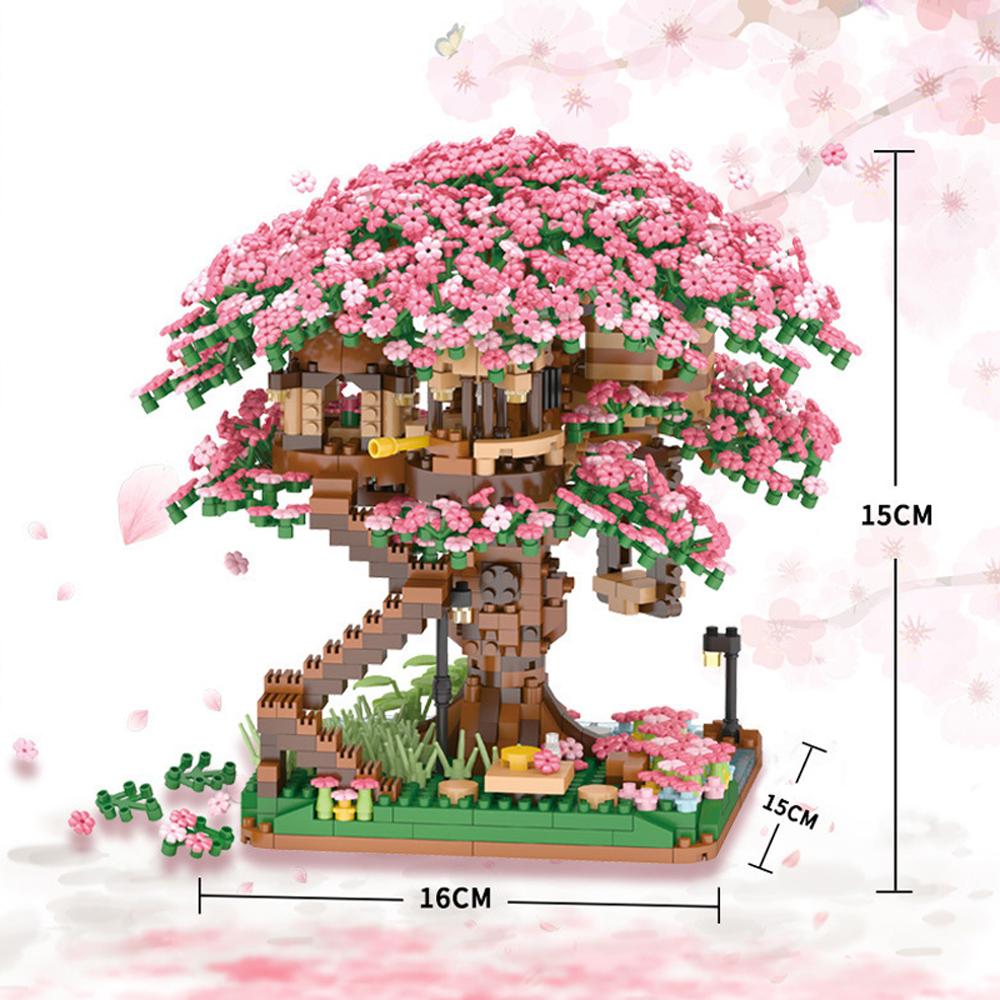 Botanical Violin Building Set -DIY Educational STEM Toy with Blooming Details, Perfect Home Decor & Birthday Gift for Music Fans