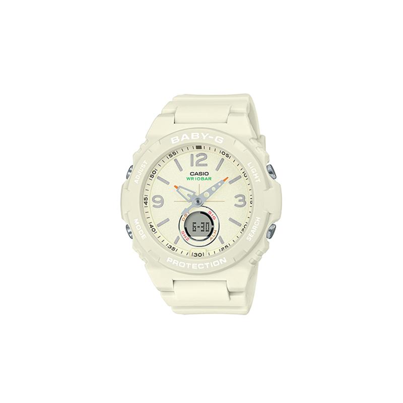 

Casio CASIOBABY-G series theme series fashionable street vitality Morandi color LCD display sports waterproof quartz movement Japanese BGA-260-7APR белый
