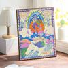 Full Drill Diamond Painting Kit Abstract Dreamy Rainbow Cat Design Relaxing Creative Craft for Home Wall Decoration and Living Room Art