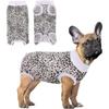 Dog Clothes, Thin Belly Protection Vest, Belly Anti-cool Free Striped Shirt, Back Buttons, Female Dog Sterilization and Weaning