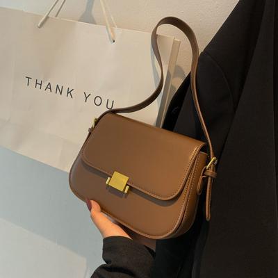 Retro Texture Square Bags For Women  Fashion New Versatile Shoulder Pack Simple Casual Commuter Crossbody Bag For Work