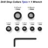 3-16mm Drill Stoper Collar Set Adjustable with Hex Wrench Drill Bit Limiter Wear-resistant Tighten Bit Positioner Woodwork Tools