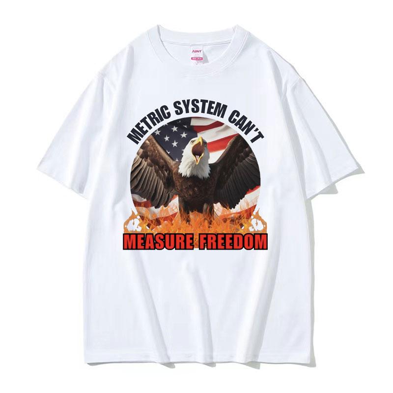 Wtf Is A Kilometer Meme Funny T Shirt Metric System Cant Measure Freedom Print Tee Shirt Men Women Oversized Streetwear Tshirt