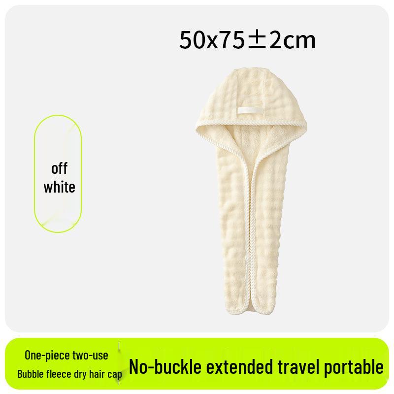 2026 Bubble Fleece Haarwikkel: Sneldrogend, Sterke Absorptie, Ontwerp met Brede Staart voor Vrouwen