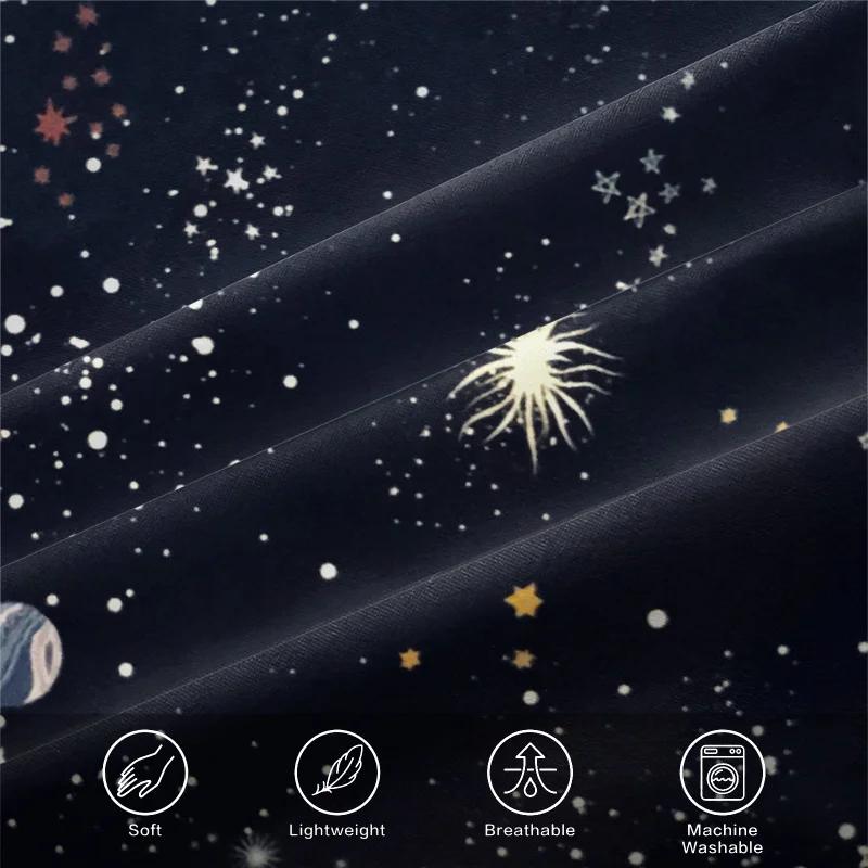 Comforter Galaxy Planet Printed Bedding Set Soft And Cozy Home Bedroom Decorative Items Stylish And Comfortable Bedding Set