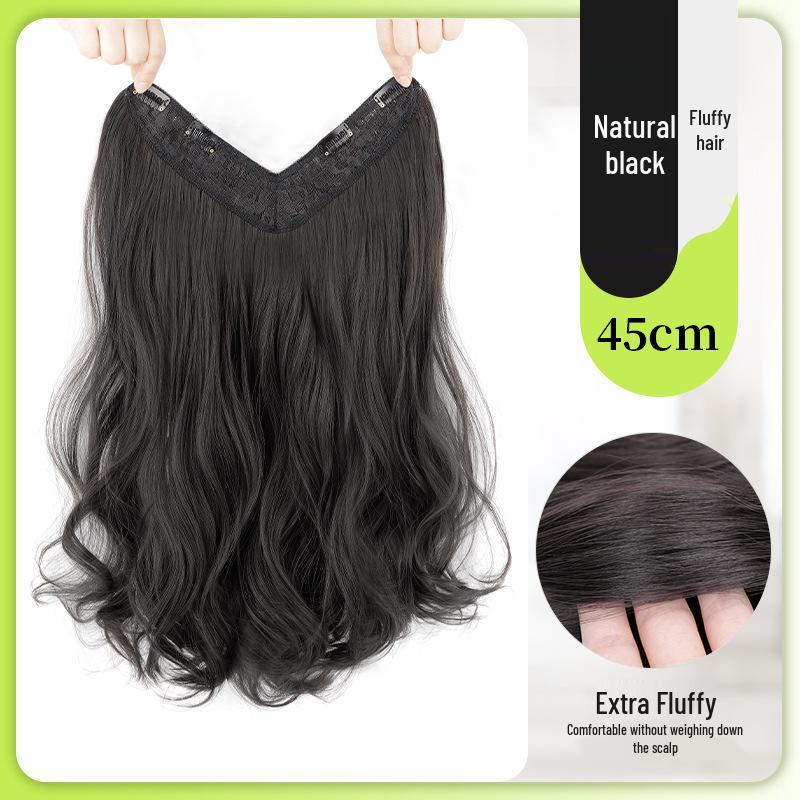 Long Curly Hair Wig Extension – Seamless, Voluminous, and Invisible for Women