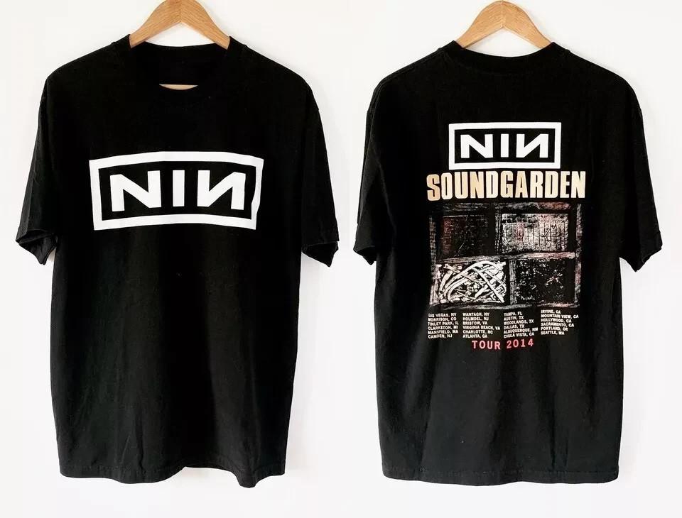 Nine Inch Nails Soundgarden Tour Band Grunge T-Shirt Full Size S-5XL XXL