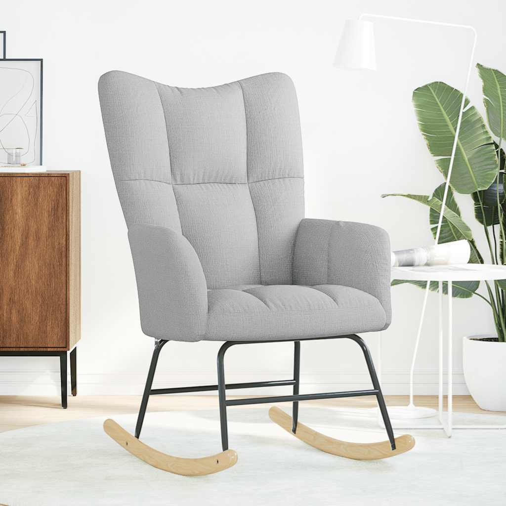 Rocking Chair Cloud Grey Fabric