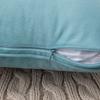 Bordered Velvet Lumbar Pillow Cover Ultra Soft Plush Hotel Style Sofa Decor Cozy Home Comfortable Elegant Accent