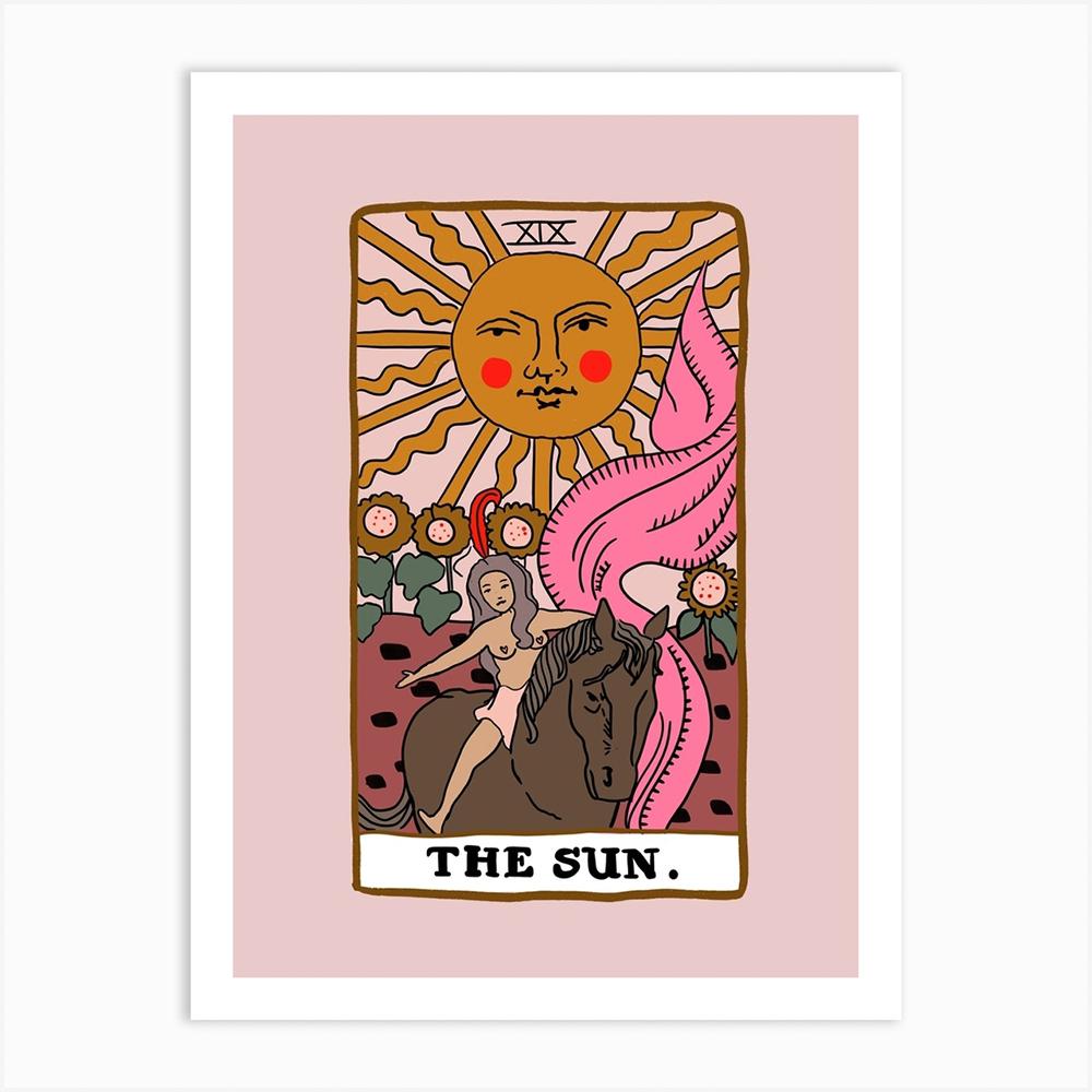 Nordic Abstract The Stars Lovers Tarot Wall Art Pictures Canvas Painting Sun Empress Priestess Posters Prints Living Room Decor