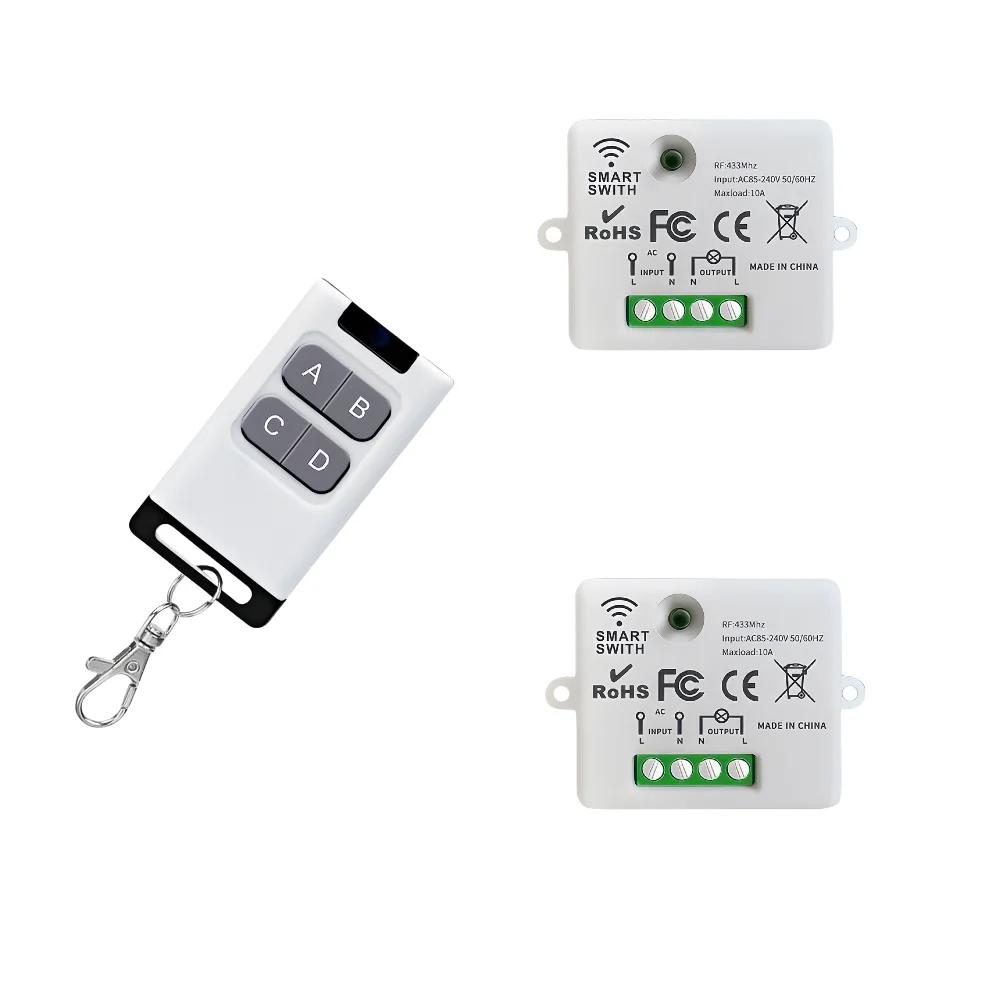 433Mhz Wireless Remote Control AC 110V 220V Rf Relay Receiver On off Transmitter Light Switch Module For Light Lamp Controller