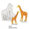 3D Jungle Animals Giraffe/Lion/Elephant Silicone Mold Fondant Chocolate Mould Cake Decorating Tools DIY Clay Bakeware Model