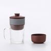 Wanchunhe Purple Clay & Glass Self-Brewing Teacup