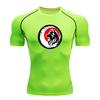 Men's Quick Dry Compression Workout T-Shirt, Athletic Wolf P