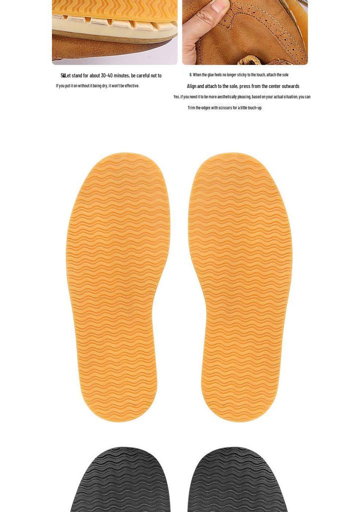 Full Sole Anti-Wear Non-Slip Sound-Absorbing Rubber Shoe Patch