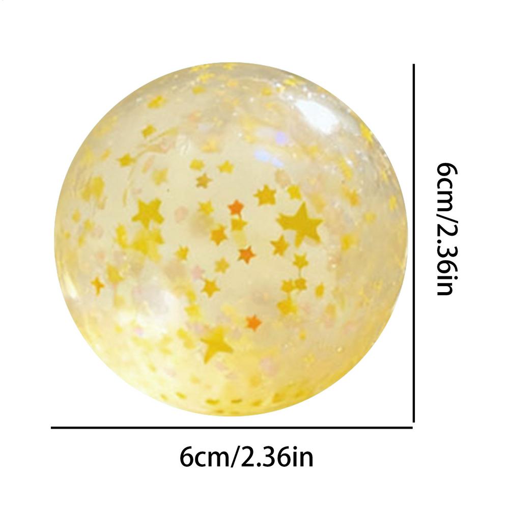 Stress-relieving Maltose Balls Slow-rebound Stress-relieving Balls Auroraa Sequin Squeeze Toys Glitter Squeeze Ball Stress Toys