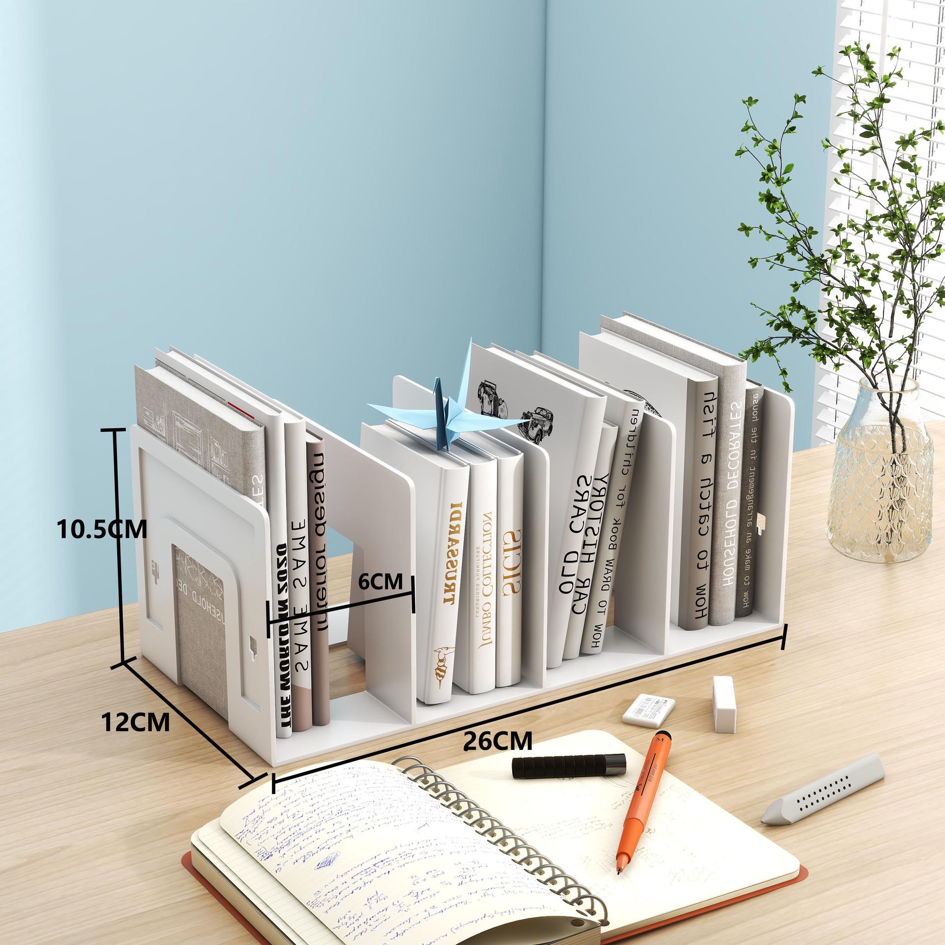 Transparent Acrylic Book Stand and Divider for Desk or Table, E18