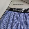 Men’s Loose Fit Plaid Cotton Boxer Briefs Pajama Pants