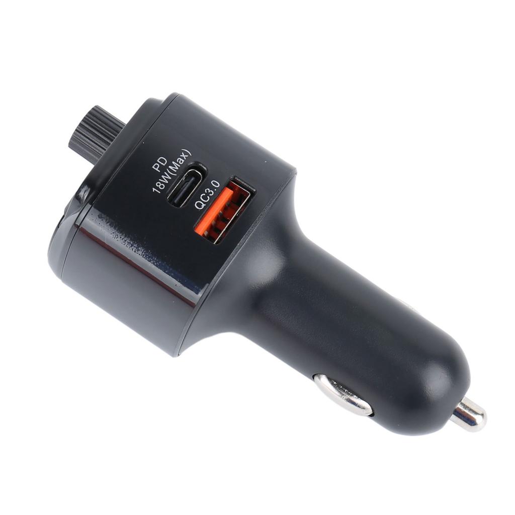 Samochodowy Adapter Bluetooth V5.0 Nadajnik Bluetooth FM Odtwarzacz Muzyki MP3 z Podwójnym Portem Ładowania USB