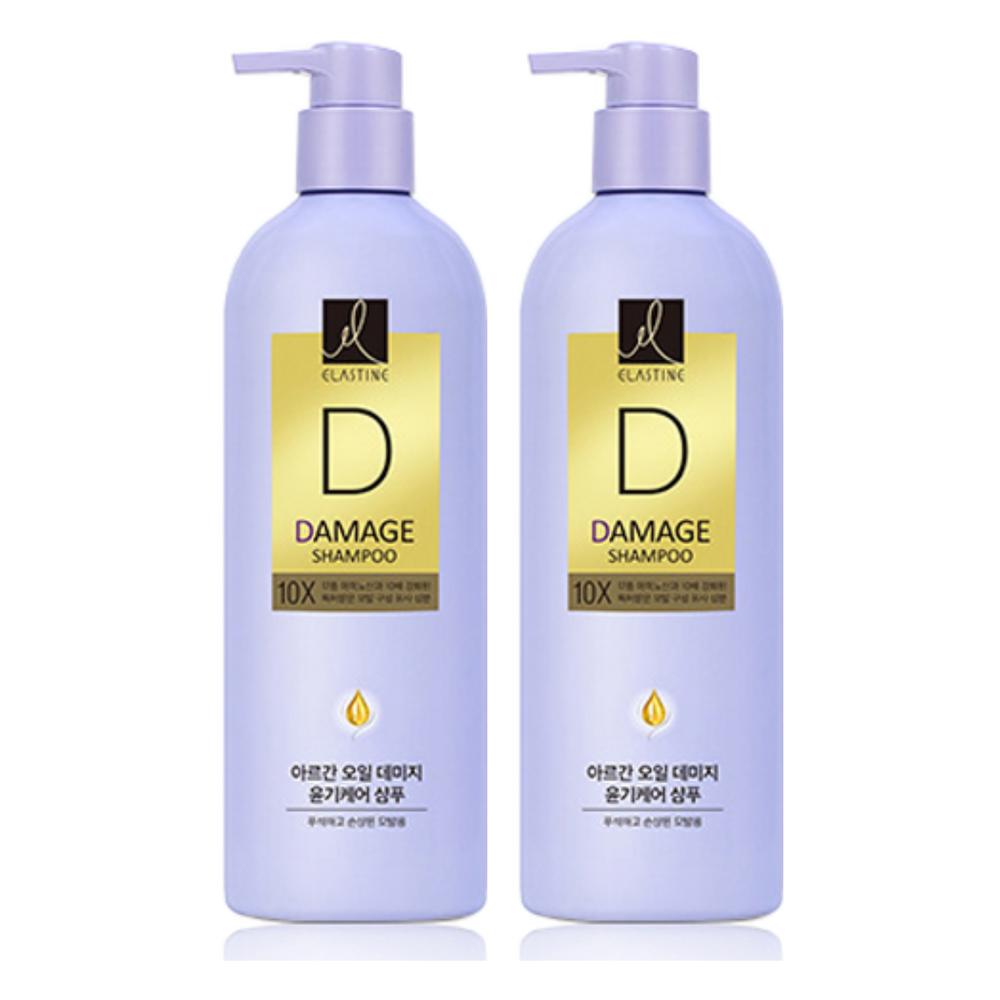 Elastin 10X Damage Shampoo Floral Musk Scent 680ml 2 Pcs