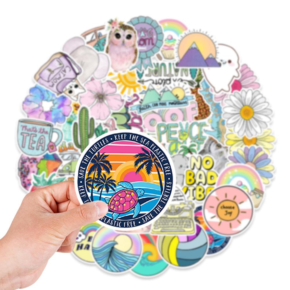 100 VSCO Small Fresh Stickers Graffiti Stickers Computer Notebook Refrigerator Water Cup Stickers