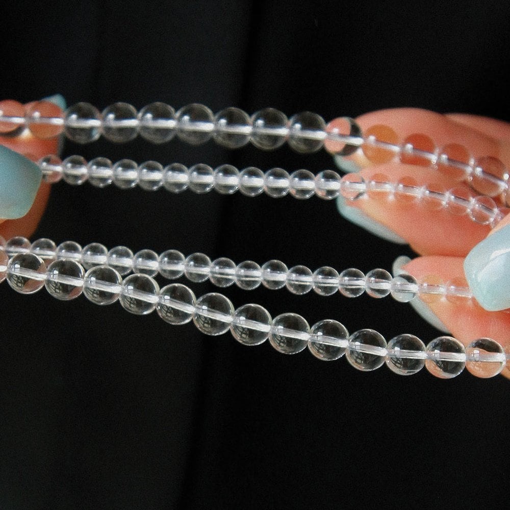 J.Lauren White Crystal Clear Silver Necklace N01230