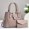 WTEMPO Jednobarevné kabelky s velkou kapacitou, sada 1 velké tašky + 1 malé tašky, dámské crossbody tašky, retro tašky přes rameno