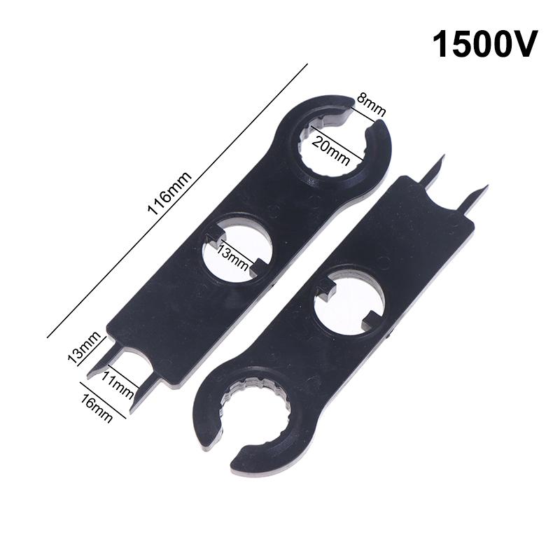2Pcs Mc4 Solar Panel Connector Disconnect Tools Solar Connector Wrench Plastic Pocket Solar Connector Assembly Tools