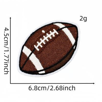 Personalisierter Rugby-Aufnäher mit Super-Grip-Stickerei für Sportbekleidung
