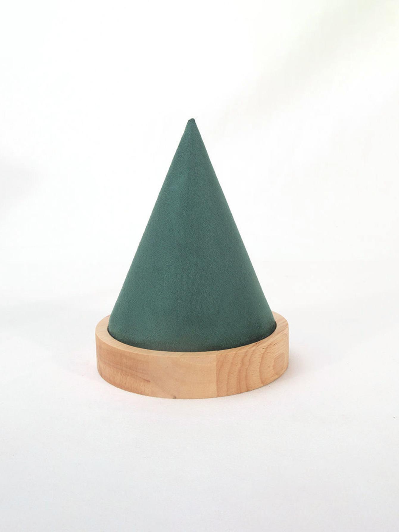 

Креативный деревянный конусный браслет-подставка для колец, браслетов на щиколотку, цепочек, ожерелий, подставка для хранения ювелирных изделий, реквизит для ювелирных изделий зелёный