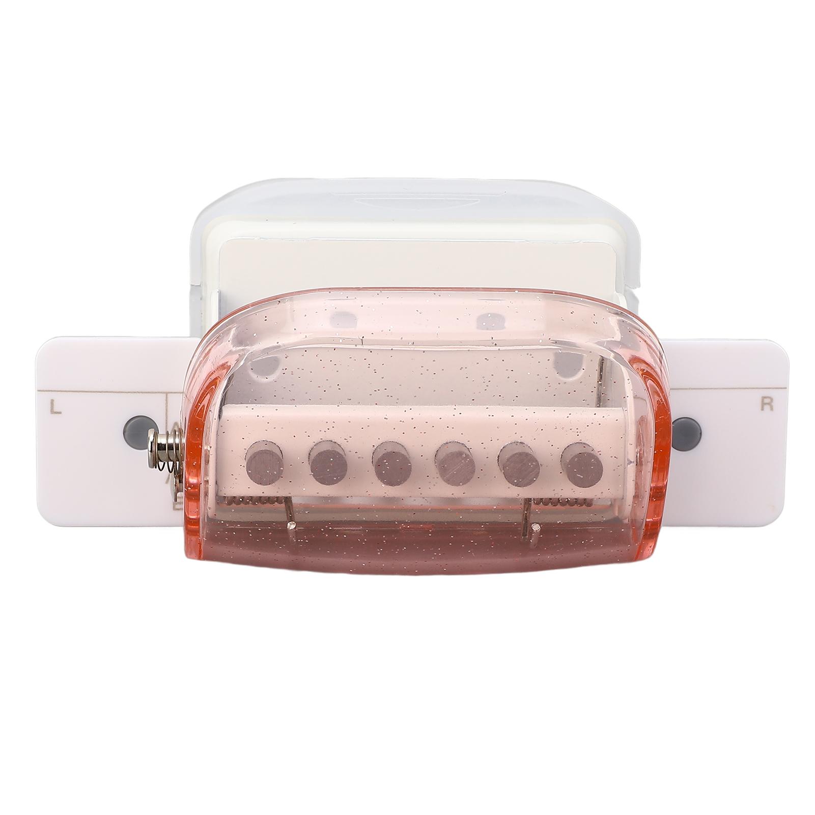 

Дырокол для бумаги A4 B5 A5 Прозрачный ручной дырокол для перфорации отверстий для листов для школы, офиса прозрачный розовый