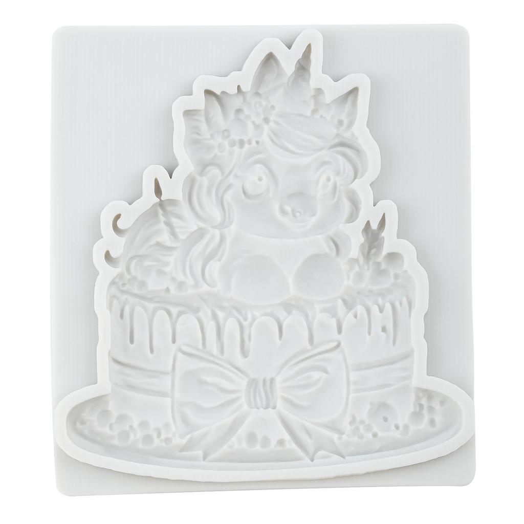 Einhorn Silikonform Einhorn Fondantformen Kuchen Dekorationswerkzeuge Themenkuchen Dessert Dekoriert Schokoladenbonbonform
