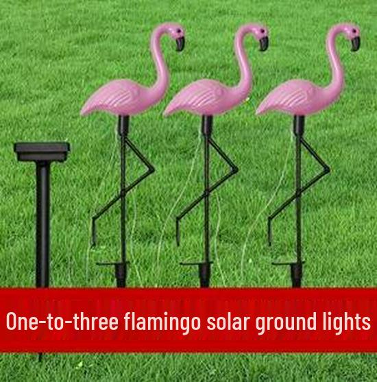 Solar LED Flamingo Gartenleuchte – Dekorative Außen-Bodenleuchte für den Hof