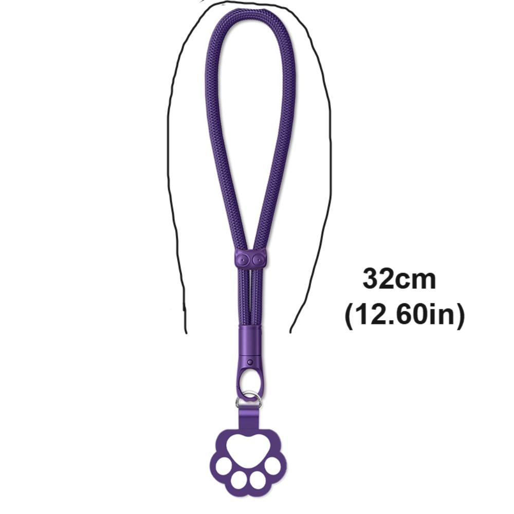 Adjustable Cat Paw Phone Strap Detachable Phone Wrist Strap Mobile Phone Lanyard Lanyard Patch