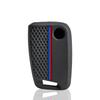 4 Buttons Silicone Key Fob Cover Fit for Volkswagen VW Atlas Tiguan Golf Alltrack SportWagen R Polo E-Golf Folding Flip Key Fob