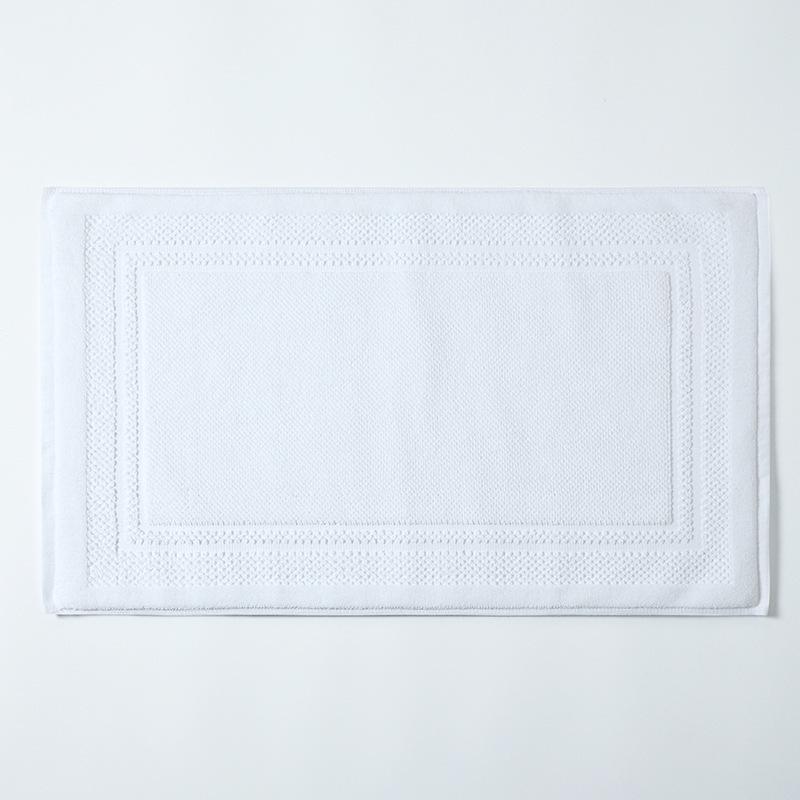 All-Cotton Thickened Non-Slip White Floor Towel for Five-Star Hotels & Homestays