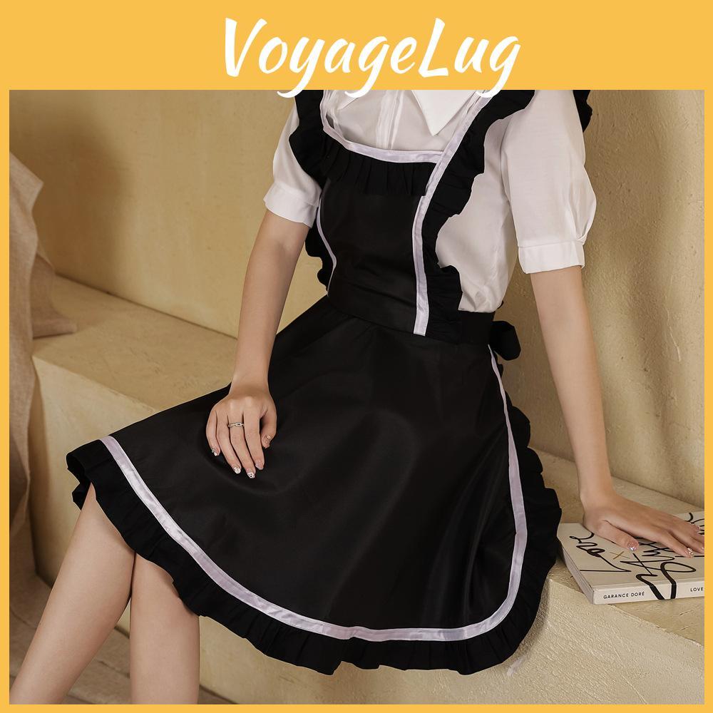 Waterproof Style Princess Apron Kitchen Tpu Oil Resistant Bib Simple Ruffles