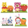 Strawberry Bear Building Block Pen Holder Abs Plastic Toy For 3c Configuration 14+