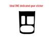 Carbon Fiber Texture Gear Shift Panel Sticker for Ideal ONE Console Decoration