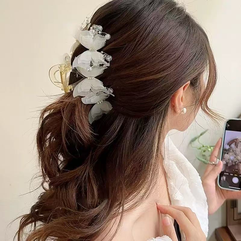 Butterfly Clip Hair Catcher For Women, Elegant And Romantic Butterfly Shaped Hair Accessories, A Daily Commuting Hair Tie And Styling Tool