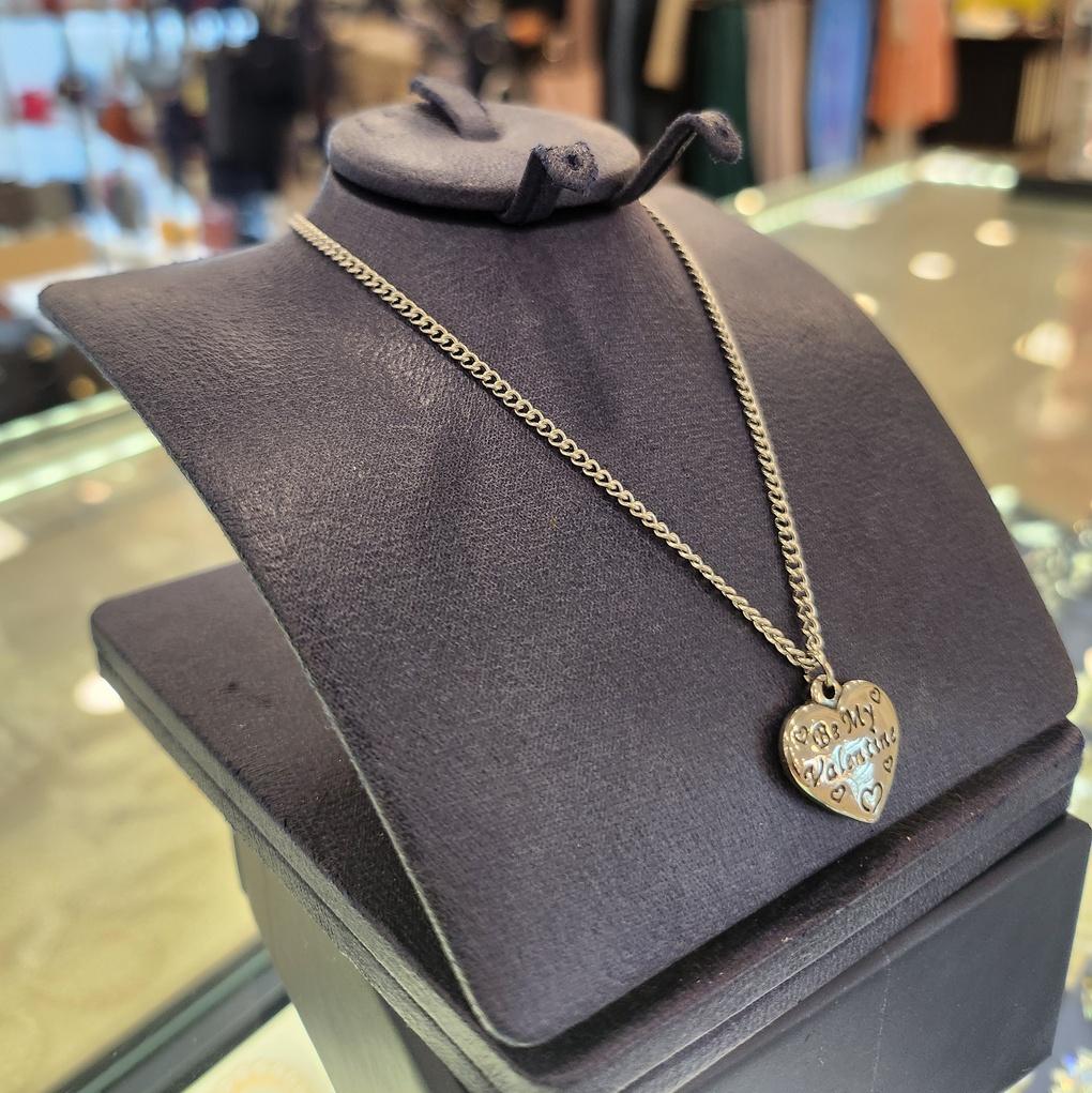 Atria Valentine N Heart Steel Necklace BNSSNST0010WHF White