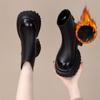 Thick-soled Women's Shoes for Autumn and Winter, New Round Toe Height-increasing Ankle Boots